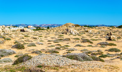 Fototapeta na wymiar Tombs of the Kings, an ancient necropolis in Paphos - Cyprus