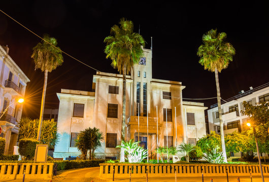 Night view of Limassol city hall - Cyprus