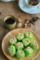Chinese steamed shrimp dumplings