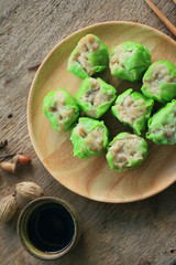 Chinese steamed shrimp dumplings