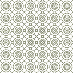 Seamless background image of vintage round heart pattern. 