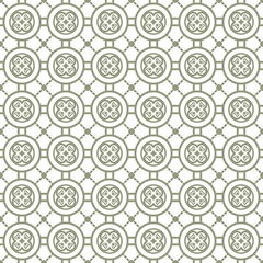 Seamless background image of vintage round heart pattern.
