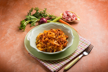 tagliatelle alla bolognese