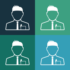 Fototapeta premium Manager icon