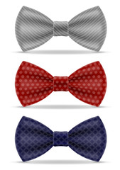 bow tie for men a suit vector illustration