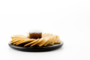 biscuit with pineapple jam