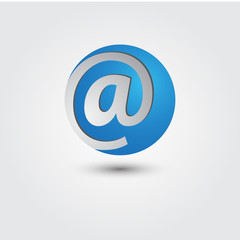Obraz premium @ logo icon unique
