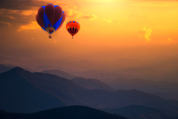 Doi Inthanon National park in the sunrise and main road at Chiang Mai Province, Thailand