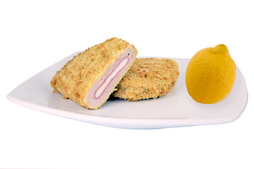 cordon bleu sur assiette