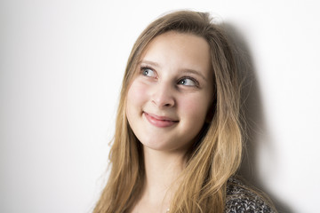 Fototapeta premium Studio shot of teenage girl