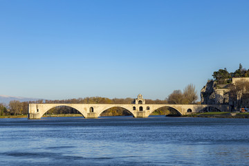 Pont d'Avignon, is a famous medieval bridge in the town of Avign