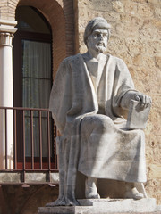 Statue de Averro&egrave;s &agrave; Cordoue