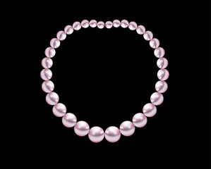 pearl necklace jewelry isolated 