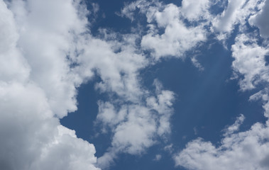 blue sky and cloud around