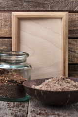 Flax Flour In A Bowl