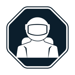 Obraz premium Cosmonaut icon