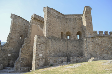 Fototapeta na wymiar Genoese fortress. Crimea. Sudak