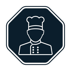 Obraz premium Chef icon