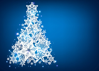 Background with christmas tree.