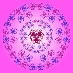 Floral purple pattern