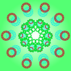 Pattern with abstract ornament