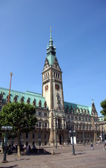 Fototapeta na wymiar Hamburger Rathaus