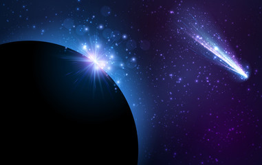 Earth planet background. © Vjom