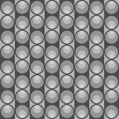 Geometric pattern with dark and light pearl grey circles