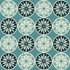 Pattern of circle modern blue background