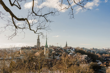 Bern, Stadt, Altstadt, Kirchen, Münster, Nydeggkirche, Türme, Brücken, Weihnachten, Winter, Schweiz