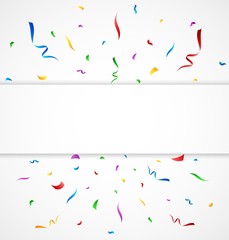 Celebration with colorful confetti