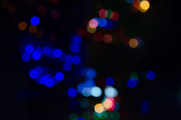 abstract background colorful bokeh circles.