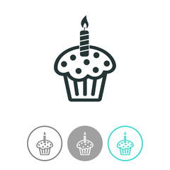 Cake vector icon.