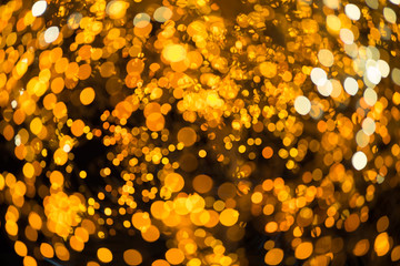 defocused abstract golden lights background