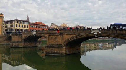 Fototapeta premium Riflessi sull'Arno