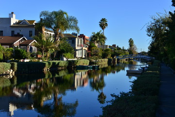 Obraz premium Venice Canals at Venice beach, Los Angeles