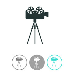 Obraz premium Cinema camera icon.