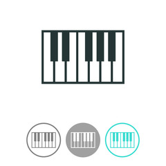 Piano keys icon.