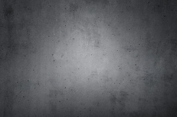 gray cast in place concrete wall texture with dark radius gradient background