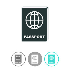 Passport vector icon.
