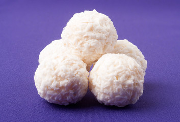 White coconut candy