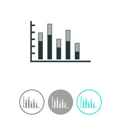 Graph chart sign icon.