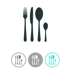 Fork spoon knife icon.