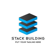 Stack Building Modern logo icon