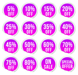 discount labels pink pack 01