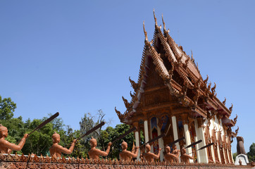 buddhistischer Tempel in Thailand und Laos