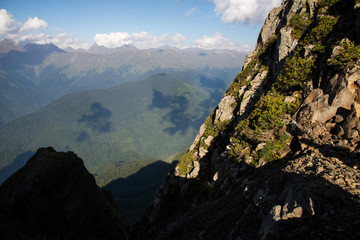 Beautiful mountain scenery of Krasnaya Polyana . Sochi