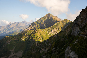 Beautiful mountain scenery of Krasnaya Polyana . Sochi