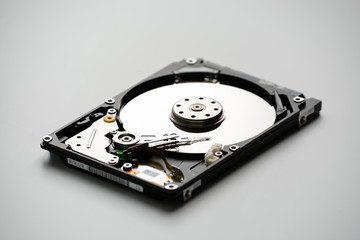 Disassembled laptop hard drive