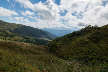 Majestic mountain landscapes of the Caucasian reserve